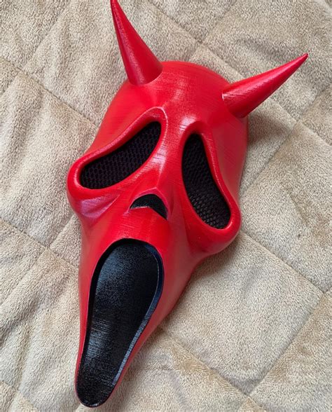 ghostface mask|ghostface devil face mask.